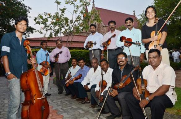 Members of Coimbatore String Ensemble Photo: M. Periasamy. THE HINDU